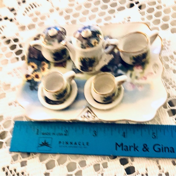 TEASET MINIATURE FLORAL MINI TEA - Picture 4 of 5